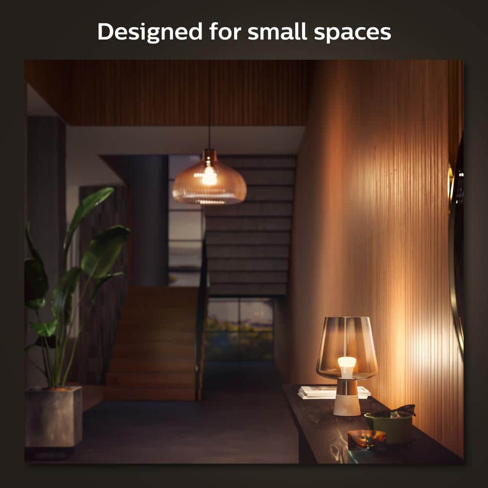 Philips Hue White A19 LED 60W Equivalent Dimmable Smart Wireless Light Bulb (2 Pack)
