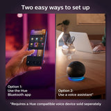 Philips Hue White A19 LED 60-Watt Equivalent Dimmable Smart Wireless Light Bulb with Bluetooth