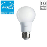 Philips 40-Watt Equivalent A19 Non-Dimmable Energy Saving LED Light Bulb, Soft White 2700K (16-Pack)