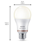 Philips Soft White A19 LED 60W Equivalent Dimmable Smart Wi‑Fi WiZ Connected Wireless Light Bulb
