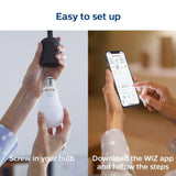 Philips Daylight A19 LED 60-Watt Equivalent Dimmable Smart Wi‑Fi Wiz Connected Wireless Light Bulb (4-Pack)