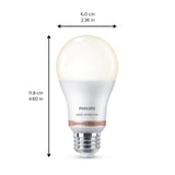 Philips Soft White A19 LED 60-Watt Equivalent Dimmable Smart Wi‑Fi WiZ Connected Light Bulbs (4‑Pack)