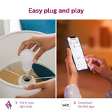 Philips Soft White A19 LED 60-Watt Equivalent Dimmable Smart Wi‑Fi WiZ Connected Light Bulbs (4‑Pack)