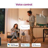 Philips Soft White A19 LED 60-Watt Equivalent Dimmable Smart Wi‑Fi WiZ Connected Light Bulbs (4‑Pack)