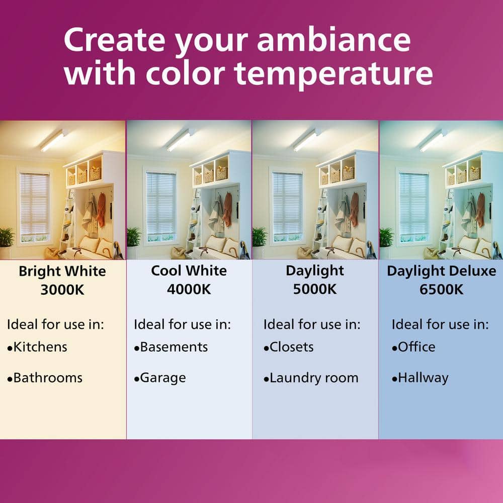 Philips 60-Watt Equivalent A19 Non-Dimmable Energy Saving LED Light Bulb, Daylight 5000K, 16-Pack