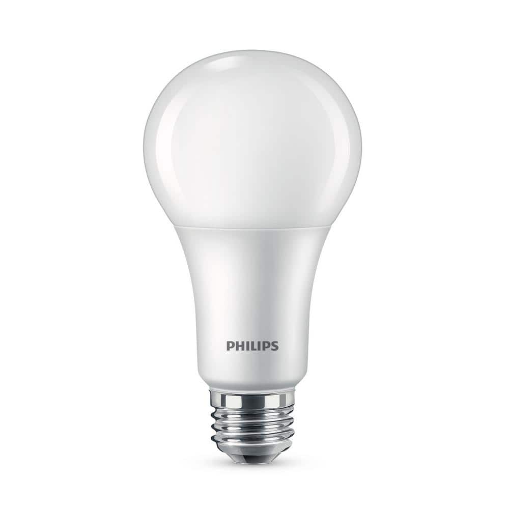 Philips 40/60/100-Watt Equivalent A21 3-Way LED Light Bulb, Soft White 2700K, E26 Medium Base