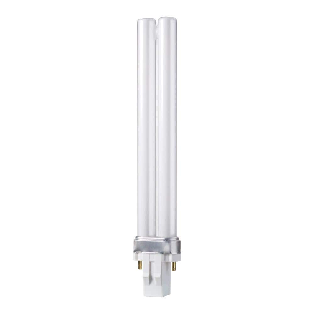 Philips 13-Watt Neutral (3500K) 2-Pin CFLni Light Bulb, GX23 Base, PL-S – 10-Pack