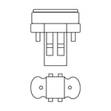 Philips 13-Watt Neutral (3500K) 2-Pin CFLni Light Bulb, GX23 Base, PL-S – 10-Pack