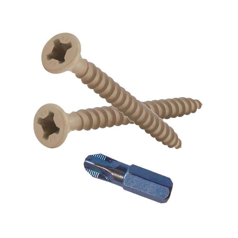 Phillips II Plus #9 2 in. Phillips-Square Flat-Head Wood Deck Screws (5 lb.-Pack)