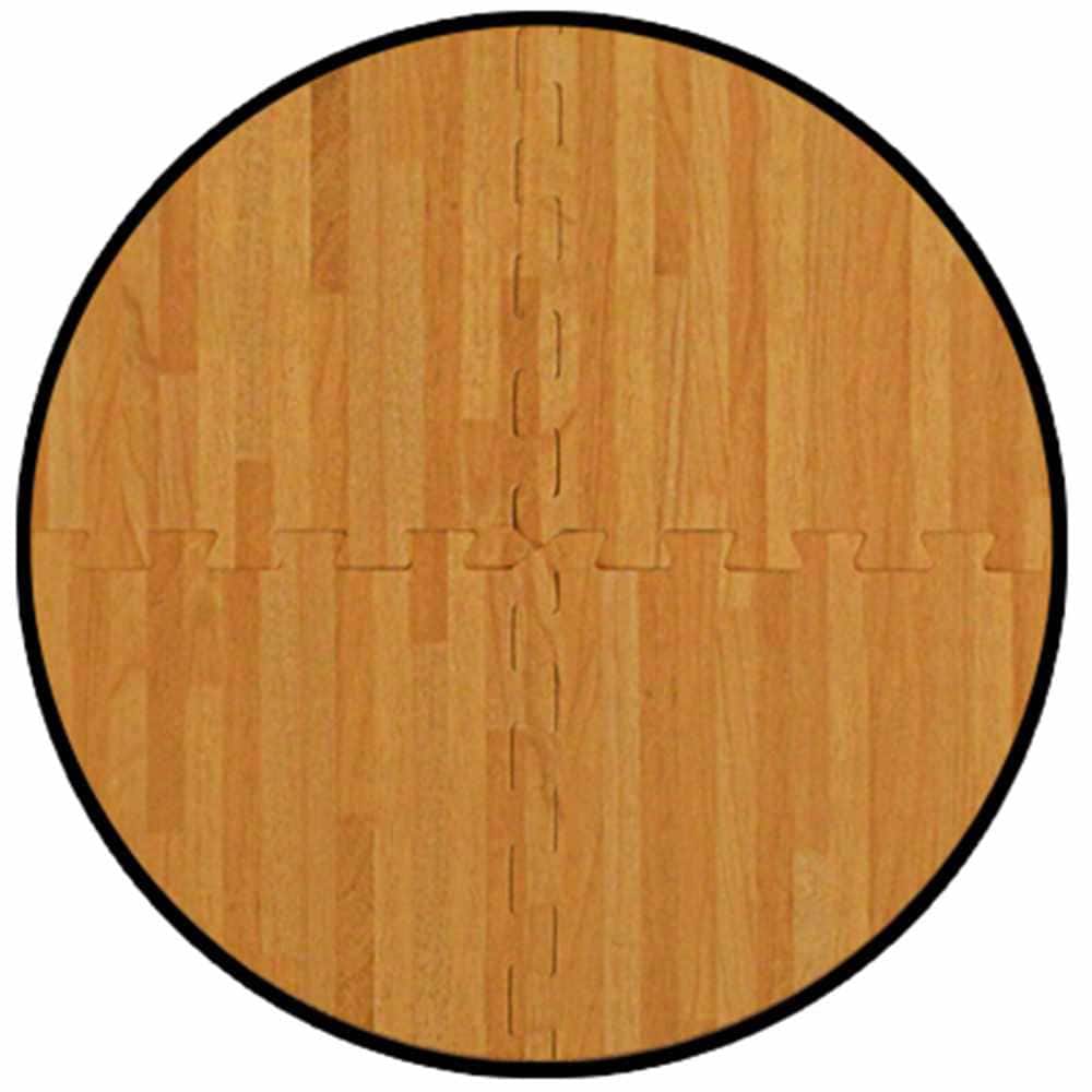 ACHIM Pine 24 in. x 24 in. Interlocking Foam Anti-Fatigue Tiles (16 sq. ft./Case)
