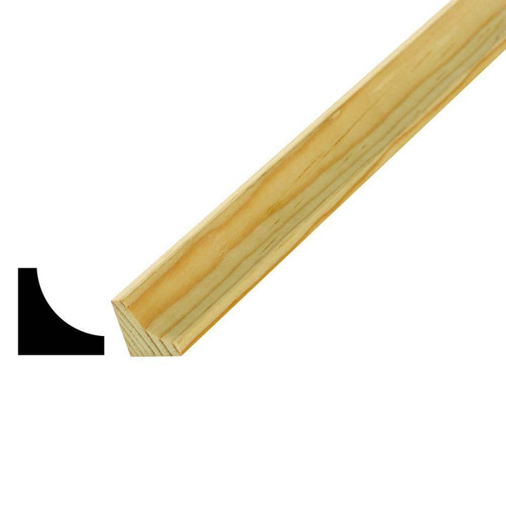 Alexandria Moulding WM93 3/4 in. x 3/4 in. Pine Cove Moulding