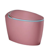 Pink Smart Bidet Toilet with Foot Sensor, LED Display & Warm Water