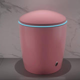LORDEAR 1.28 GPF Pink Elongated Smart Toilet Bidet with Auto Open/Close Seat