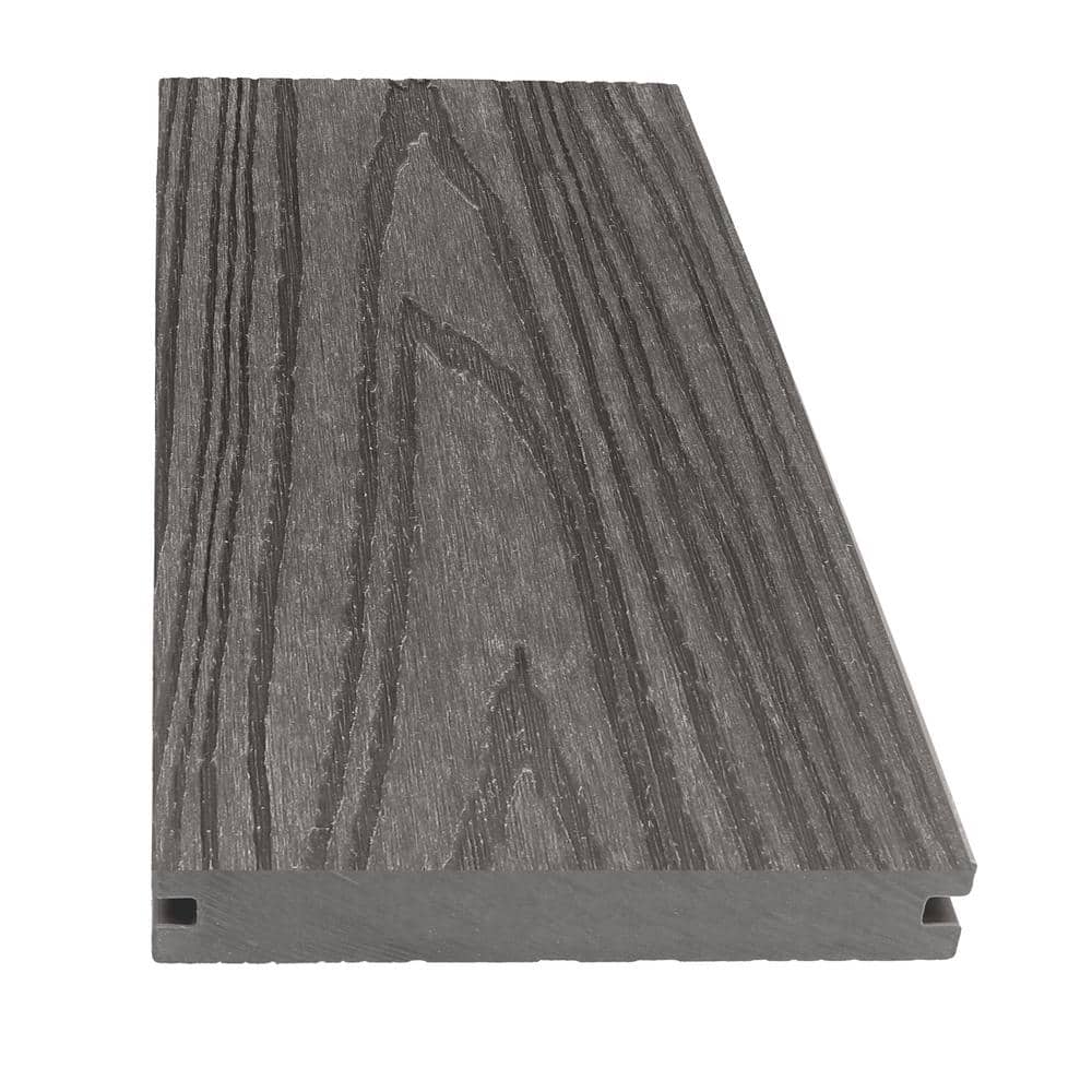 CREATIVE SURFACES Platinum Oak Composite Decking Boards - 4 Planks