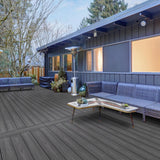 CREATIVE SURFACES 1 in. x 5.43 in. x 8 ft. Platinum Oak Composite Decking Boards (4-Pack)