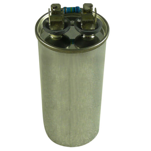Packard PLCR24400W capacitor - front view (Voltage: 400V; MFD: 24)