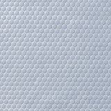 Eden Cloudy Sky Blue Hexagon Polished Porcelain Mosaic Tile