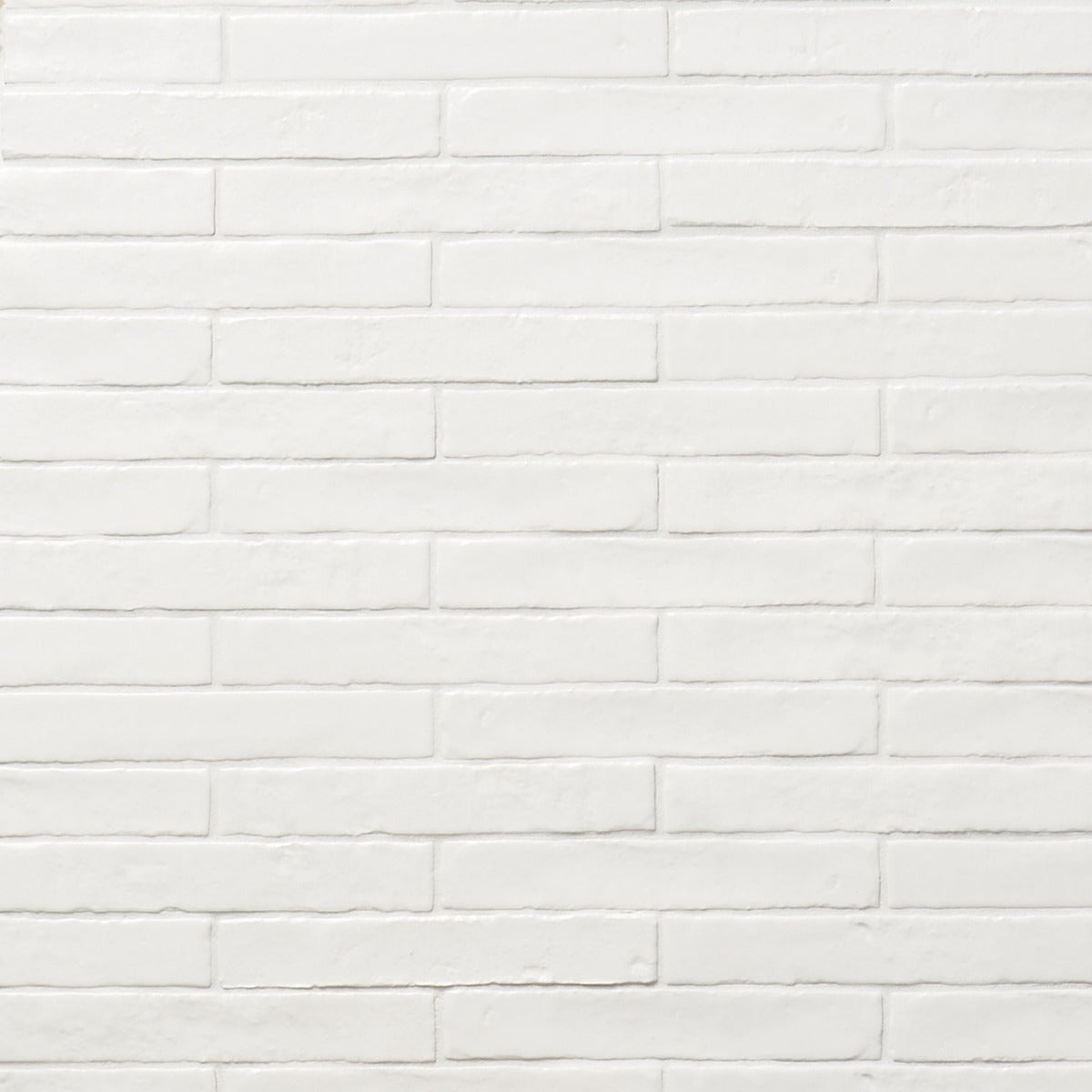 Wabi Sabi Snow White 1.5x9 Matte Ceramic Tile - Lux Tile