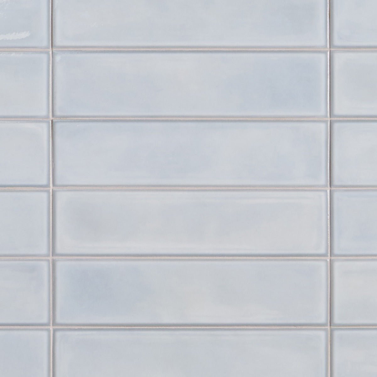 ArtBlock Azure Light Blue Glossy Porcelain Tile 4x16 by Stacy Garcia