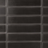 Stacy Garcia ArtBlock Fluted Nero 4x16 Glossy Porcelain Tile