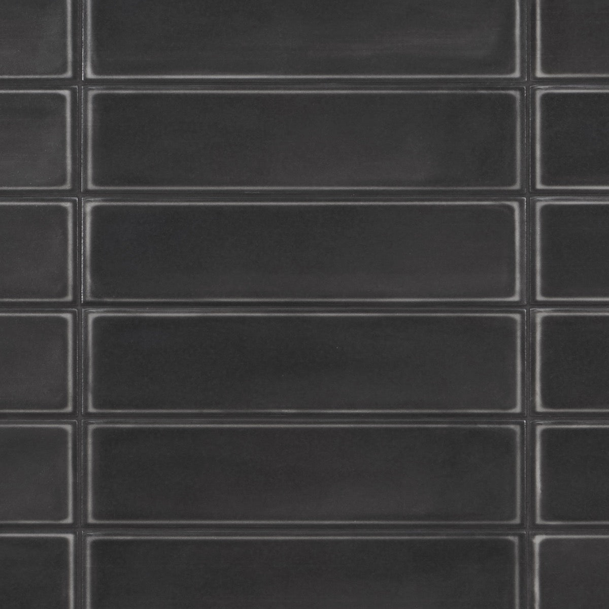 Stacy Garcia Artblock Nero Black 4x16 Matte Porcelain Tile