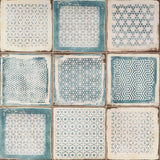 Los Lunas Deco Blue 8x8 Matte Porcelain Tile - Lux Tile