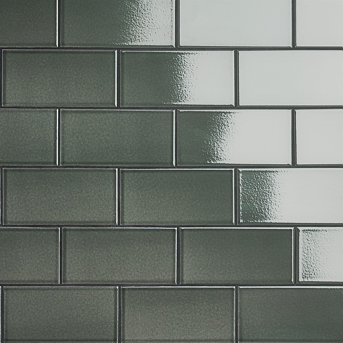 Seaside Ash Gray 4x8 Crackled Glossy Ceramic Tile - Lux Tile