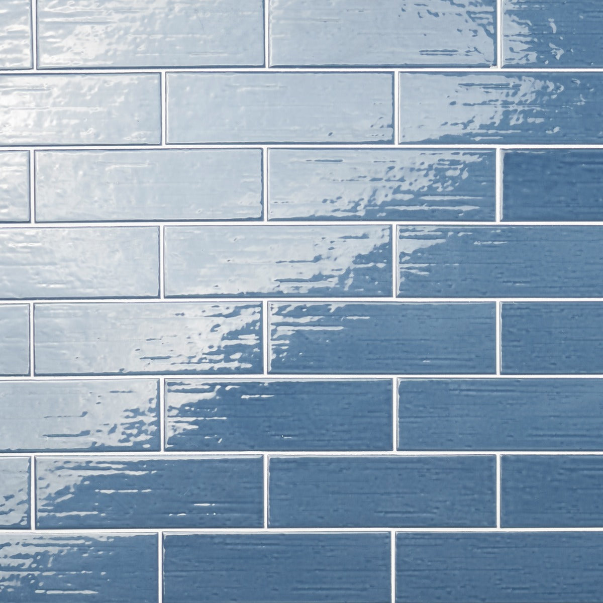 Kiln Blue 3x9 Polished Porcelain Subway Tile - Lux Tile