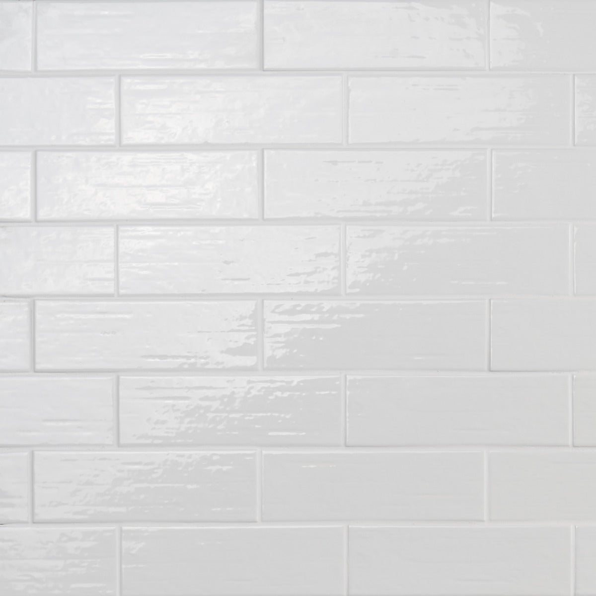 Kiln White 3x9 Polished Porcelain Subway Tile - Lux Tile
