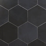 Paige Antracite Black 10" Hexagon Matte Porcelain Tile