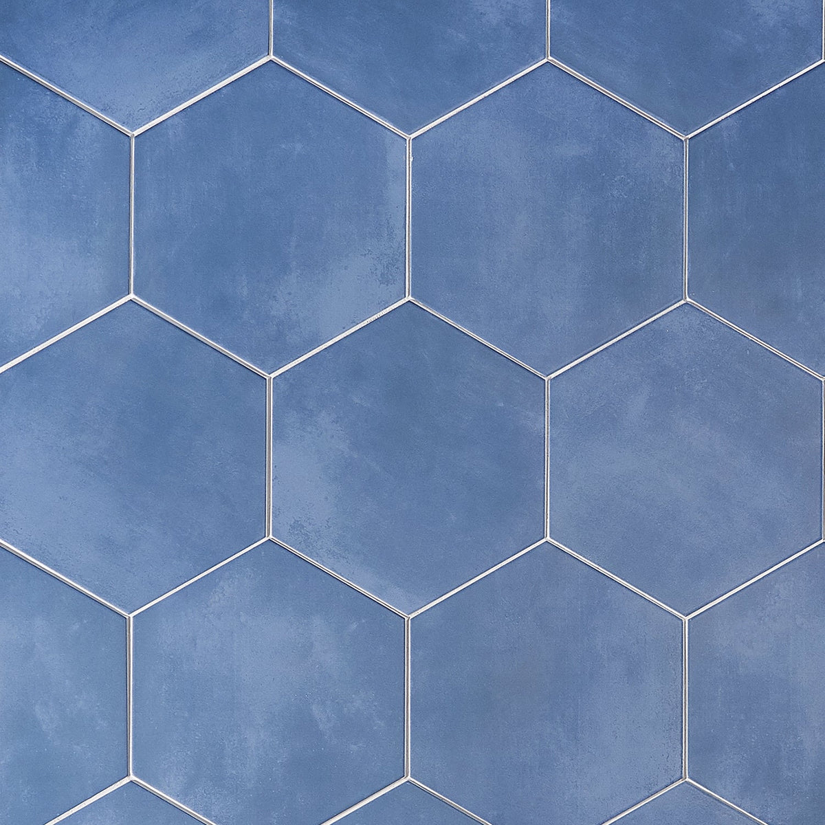 HexArt Azul Blue 8" Hexagon Matte Porcelain Tile - Lux Tile