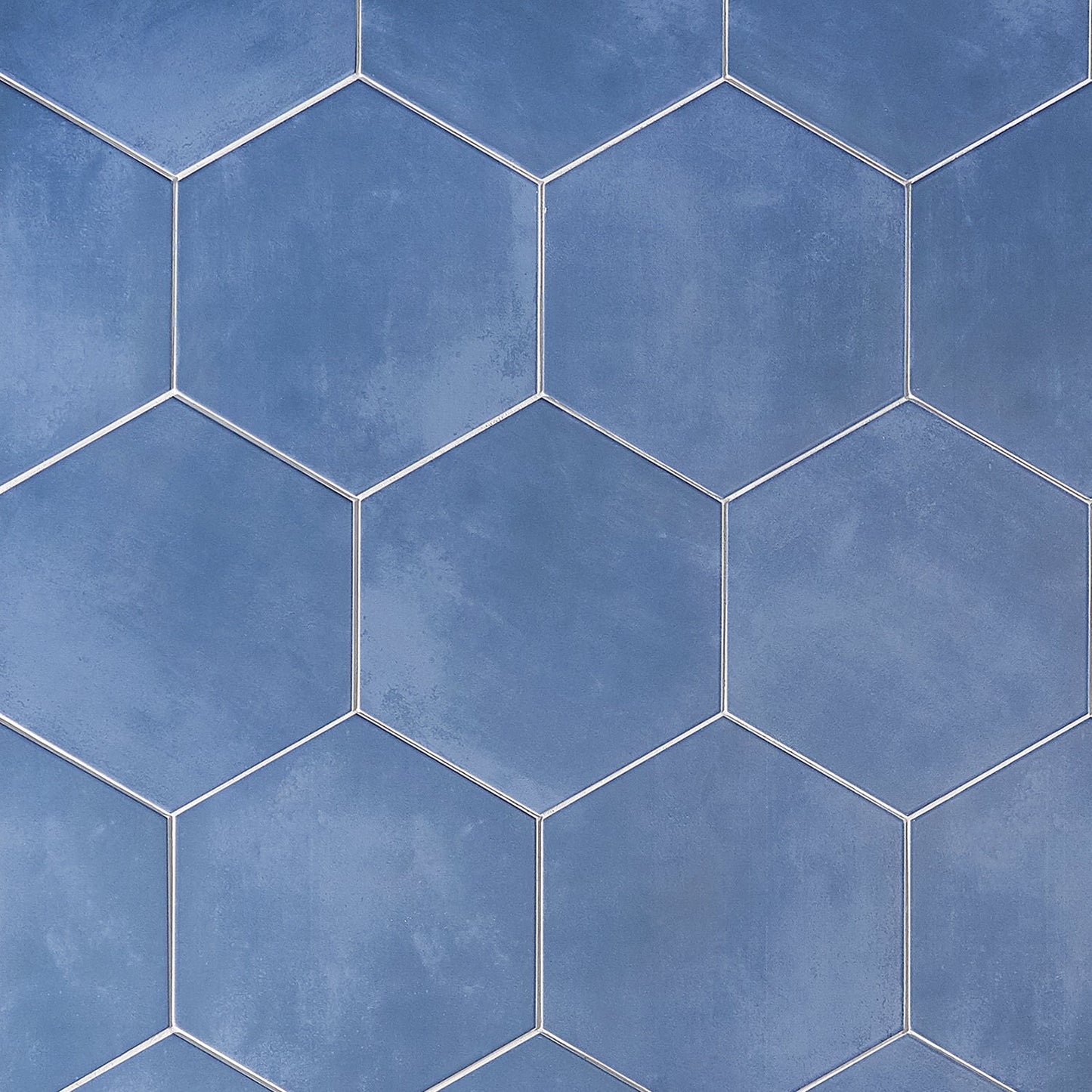 HexArt Azul Blue 8" Hexagon Matte Porcelain Tile - Lux Tile