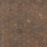 Lux Tile Portrait Copper 2" Hexagon Matte Porcelain Mosaic Tile