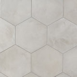 Ava Sabbia Gray 8" Hexagon Matte Porcelain Tile - Lux Tile