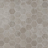 Lux Tile New Rock Tortora Beige 3" Hex Matte Porcelain Mosaic Tile