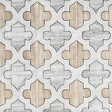 Alesso Deco Picos Beige 8x8 Matte Porcelain Tile - Lux Tile