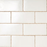 Jamesport White 6"x12" Glossy Porcelain Subway Tile
