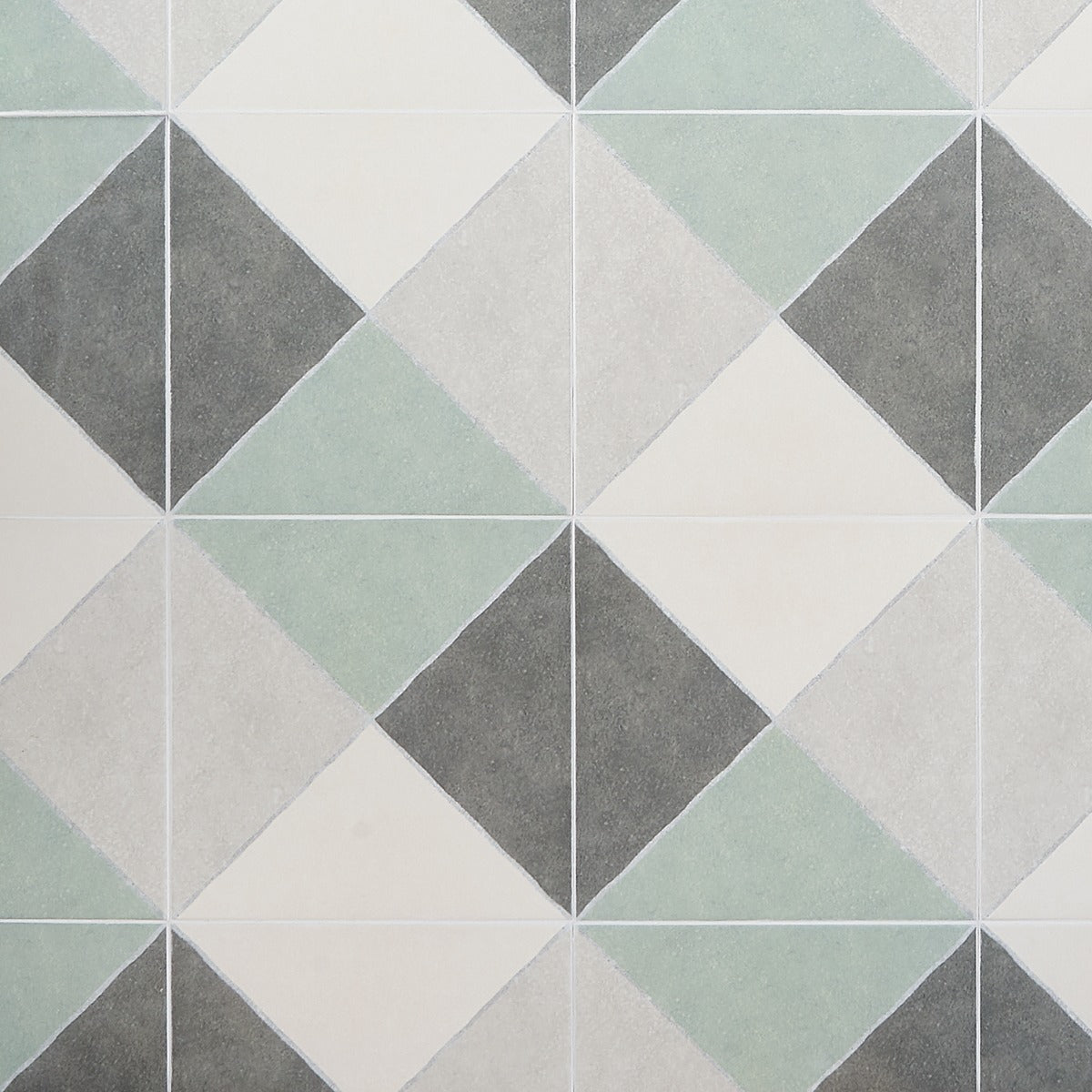 Auteur Plaid Sage Green 9x9 Matte Porcelain Tile