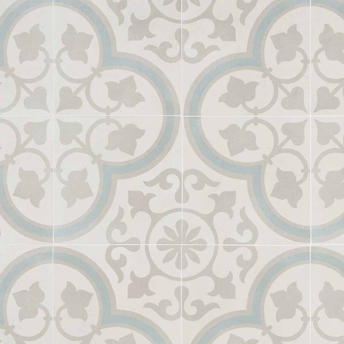 Lapaz Ornate Silver 9x9 Matte Porcelain Tile - Lux Tile