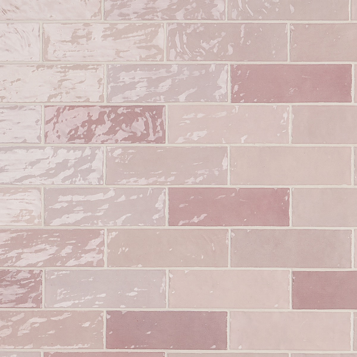 Portmore Pink 3x8 Glossy Ceramic Subway Tile - Lux Tile