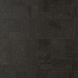 Acadia French Pattern Charcoal Black Matte Porcelain Mosaic Tile - Lux Tile