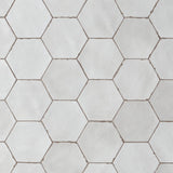 Lux Tile Sasha Hex Gray Matte Porcelain Tile 6"