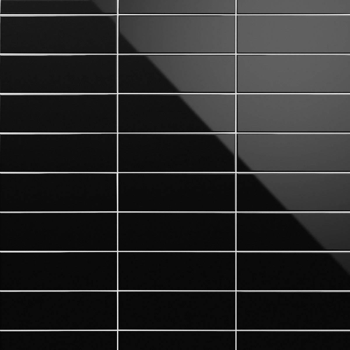 Park Hill Black 4x12 Polished Porcelain Subway Tile