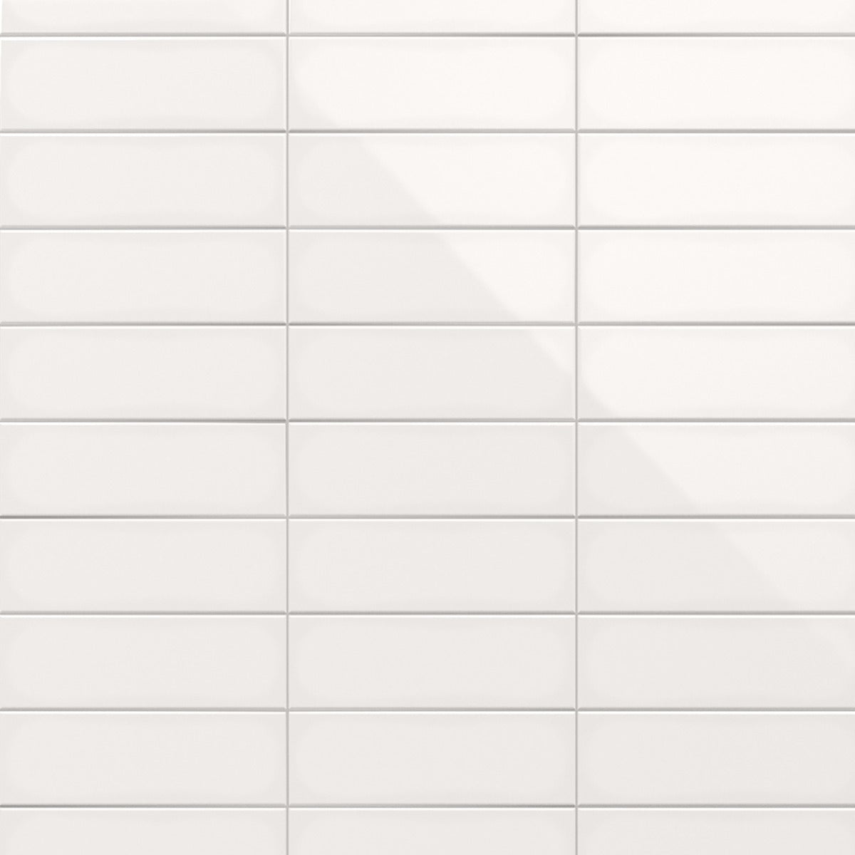 Lux Tile Monumental Mist White 4x12 Polished Porcelain Subway Tile