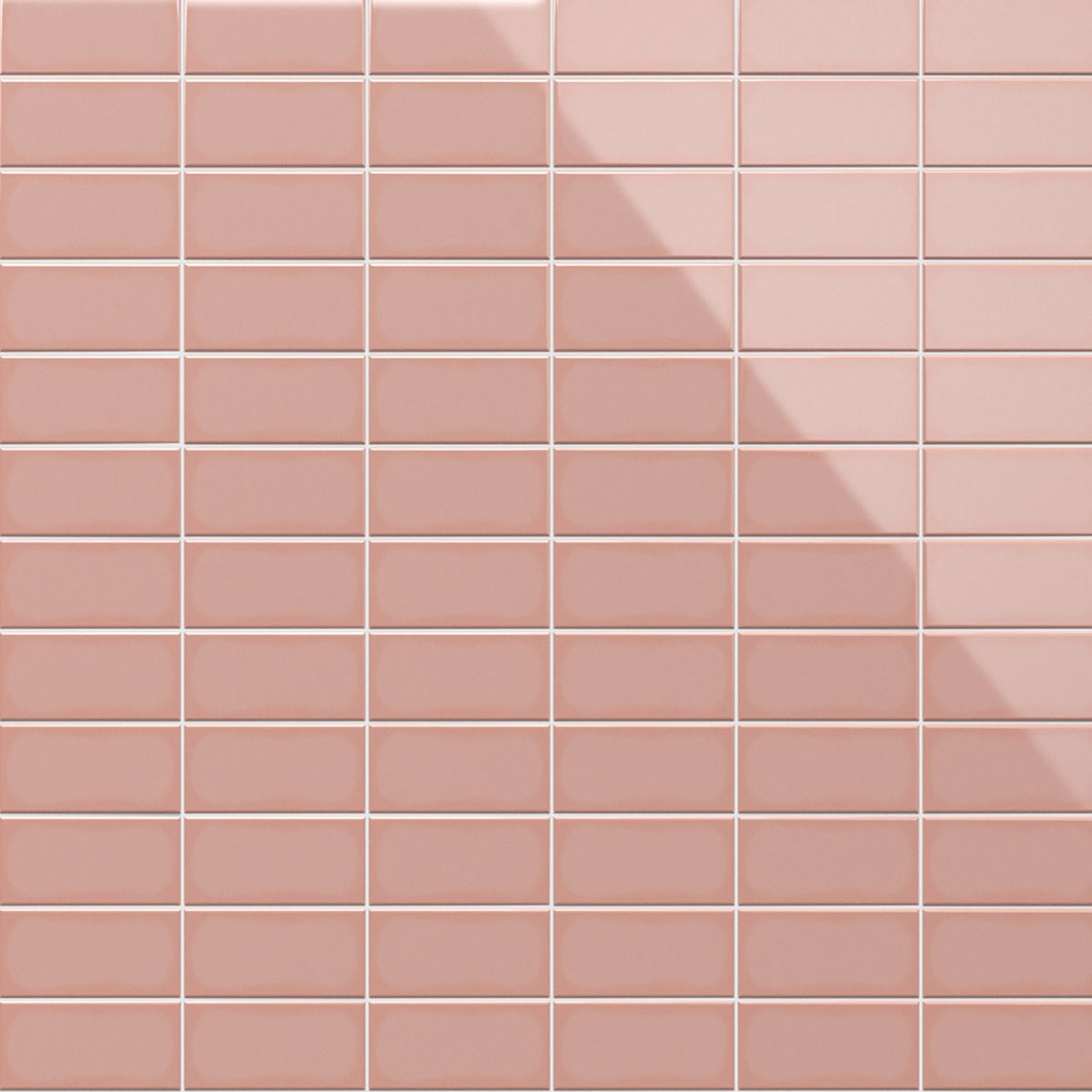 Tilebar Park Hill Pink 3x6 Polished Porcelain Subway Tile