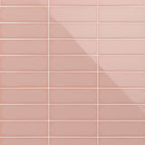 Park Hill Pink Polished Porcelain Subway Tile 4x12