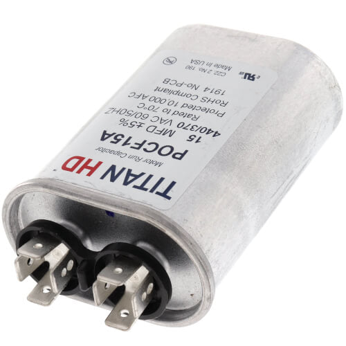 Titan HD POCF15A capacitor - detail view (Product Type: Capacitor; Voltage: 440/370V)