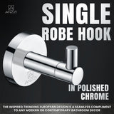 ANZZI Caster Series Single Robe Hook in Polished Chrome