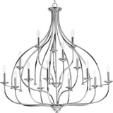 Progress Lighting Tinsley Collection 15-Light Polished Chrome Chandelier