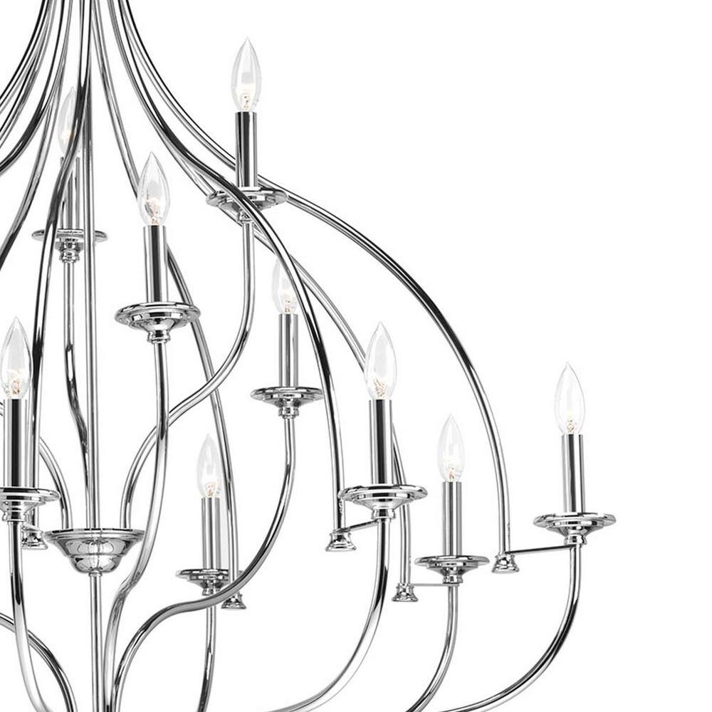 Progress Lighting Tinsley Collection 15-Light Polished Chrome Chandelier